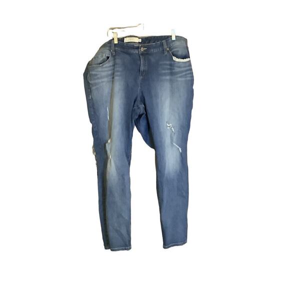 Torrid Skinny Jeans 26 we swear by the fit Distressed Jeans - Picture 1 of 5